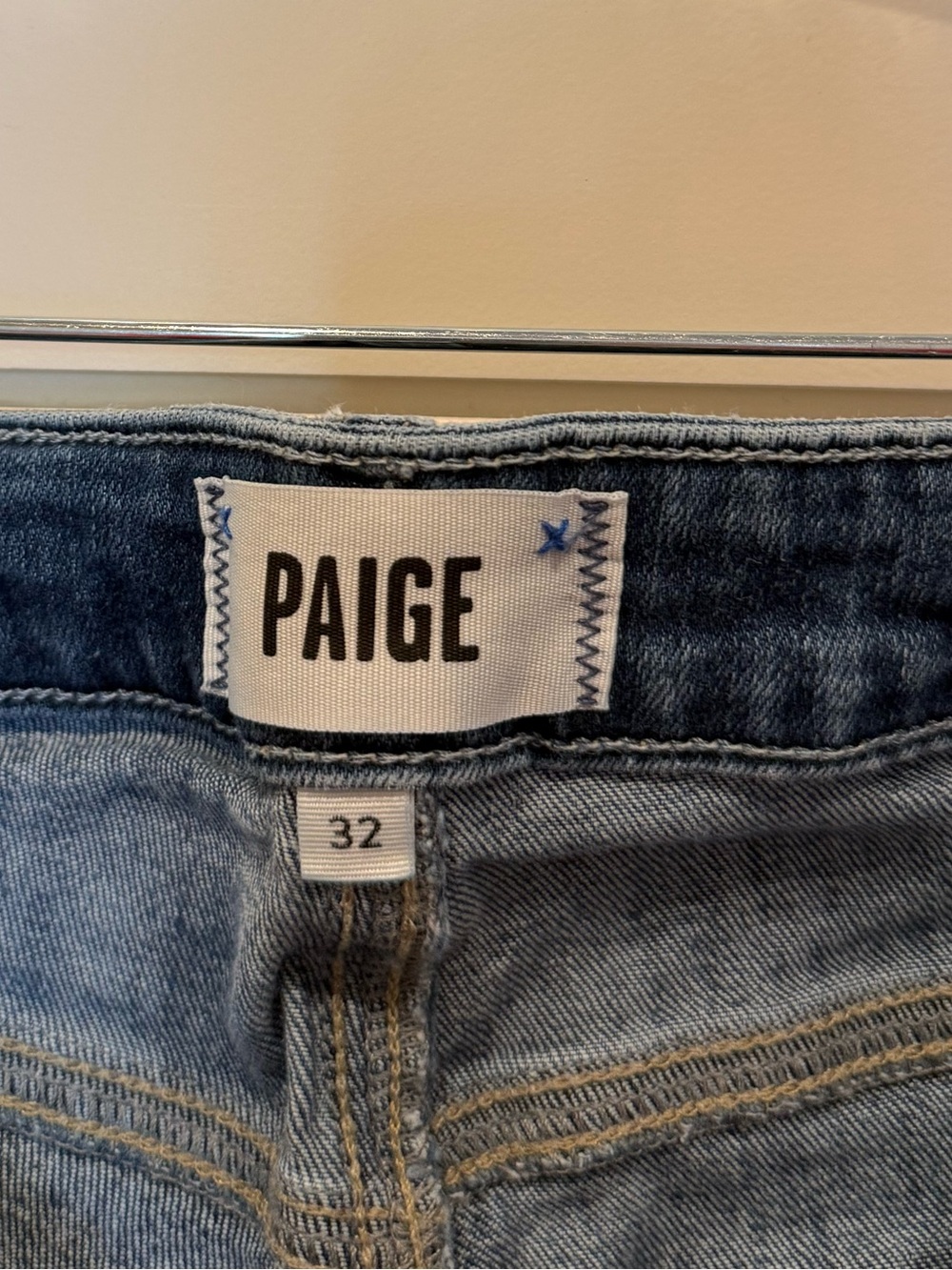 Paige High Rise Laurel Canyon Women's Bootcut Jean Dark Wash Jacques Stretch 32 - Picture 9 of 10